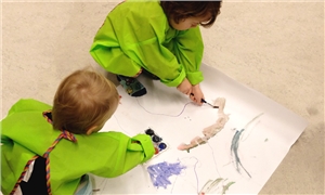 Linkki tapahtumaan Taidetta taaperoille – Open Art studio for Toddlers